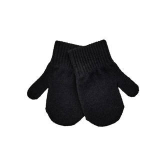 Mikk-Line -  Strik Luffer - Black - 0-2 år