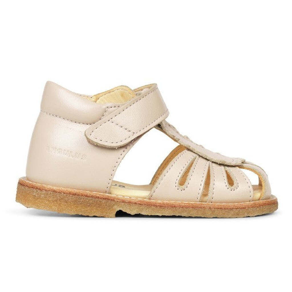 Angulus -  Begynder Sandal m. velcrolukning - Pudder - 25
