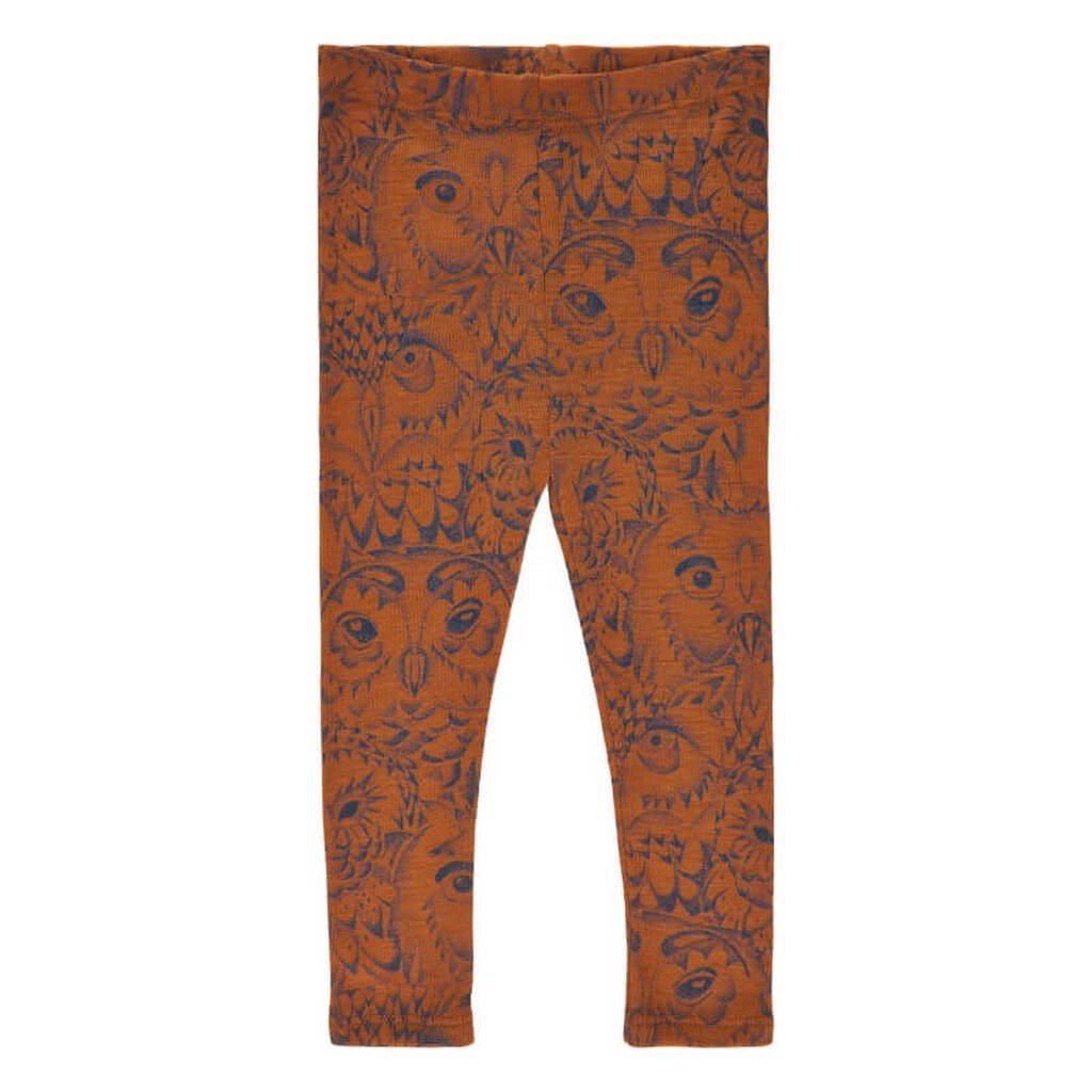 Soft Gallery - SGBaby Paula Hello Owl Wool Leggings Boy - Glazed Ginger - 86/18 mdr.