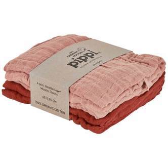 Pippi -  Stofbleer 4-pak - Misty Rose