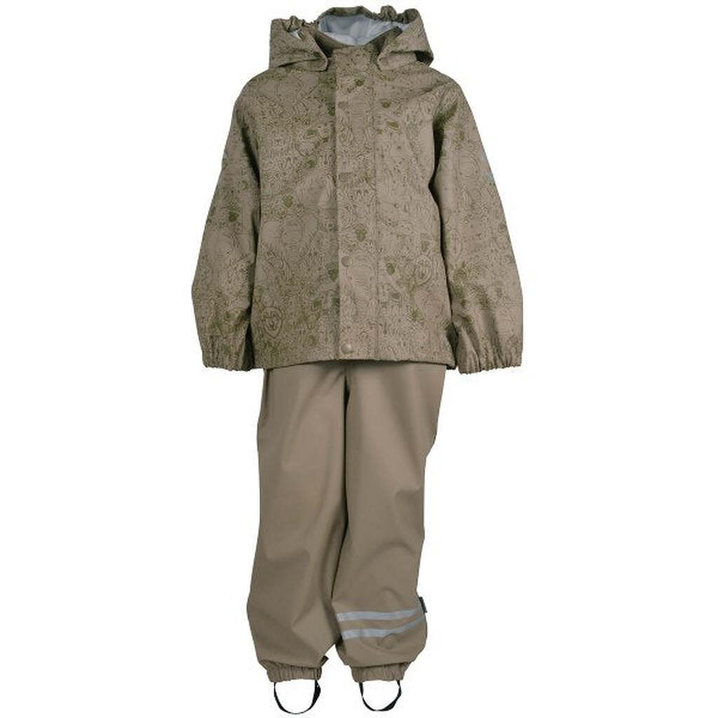 Mikk-Line -  Delux PU Regntøj - Covert Green - 86