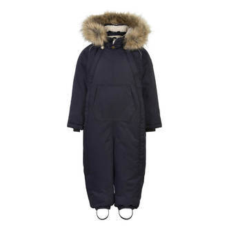 Mikk-Line - Twill Nylon Baby Flyverdragt - Dark Navy - 98