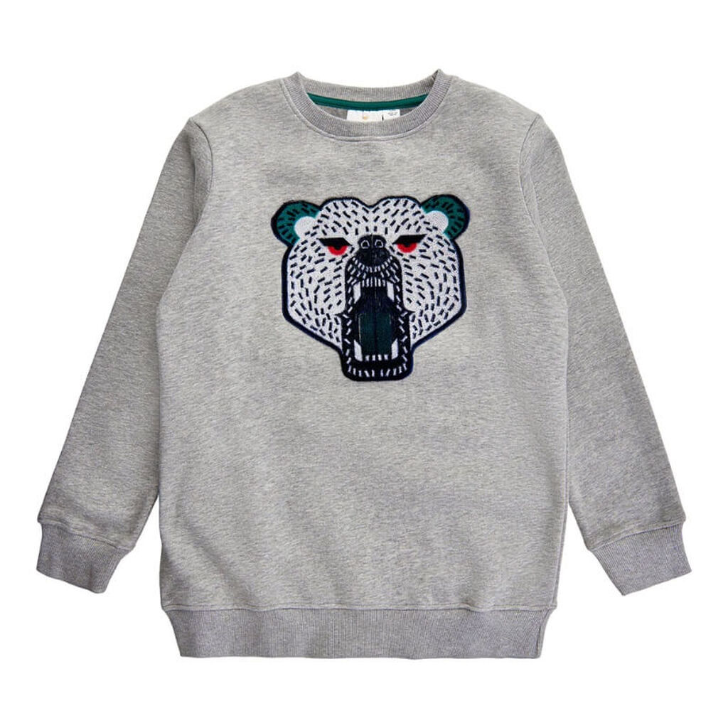 THE NEW - Alfred Loose Fit Sweatshirt - Light Grey Melange - 9/10 år