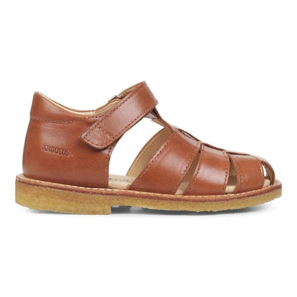 Angulus -  Sandal m. velcro - Cognac - 32