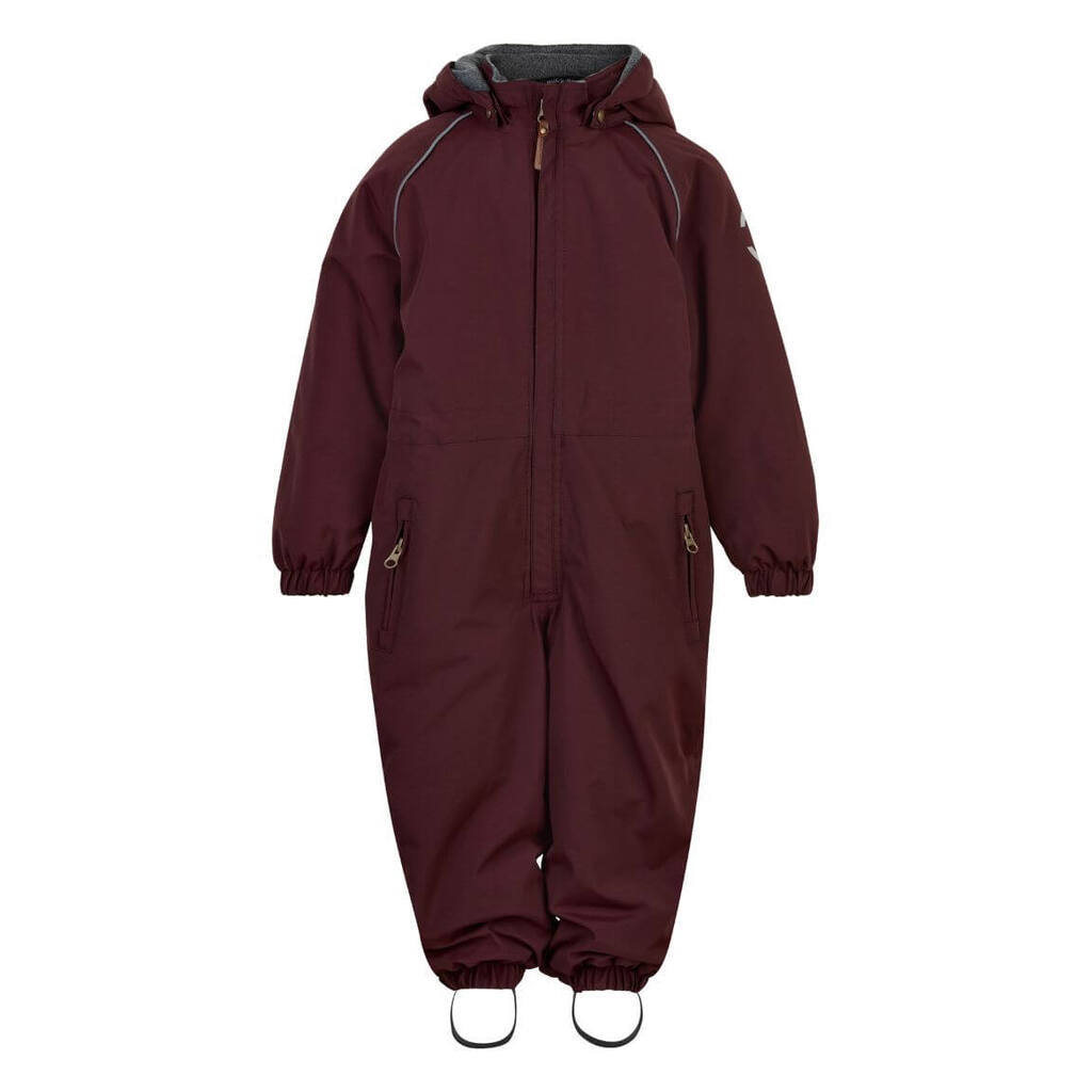 Mikk-Line - Nylon Junior Suit Solid Flyverdragt - Decadent Chocolate - 128
