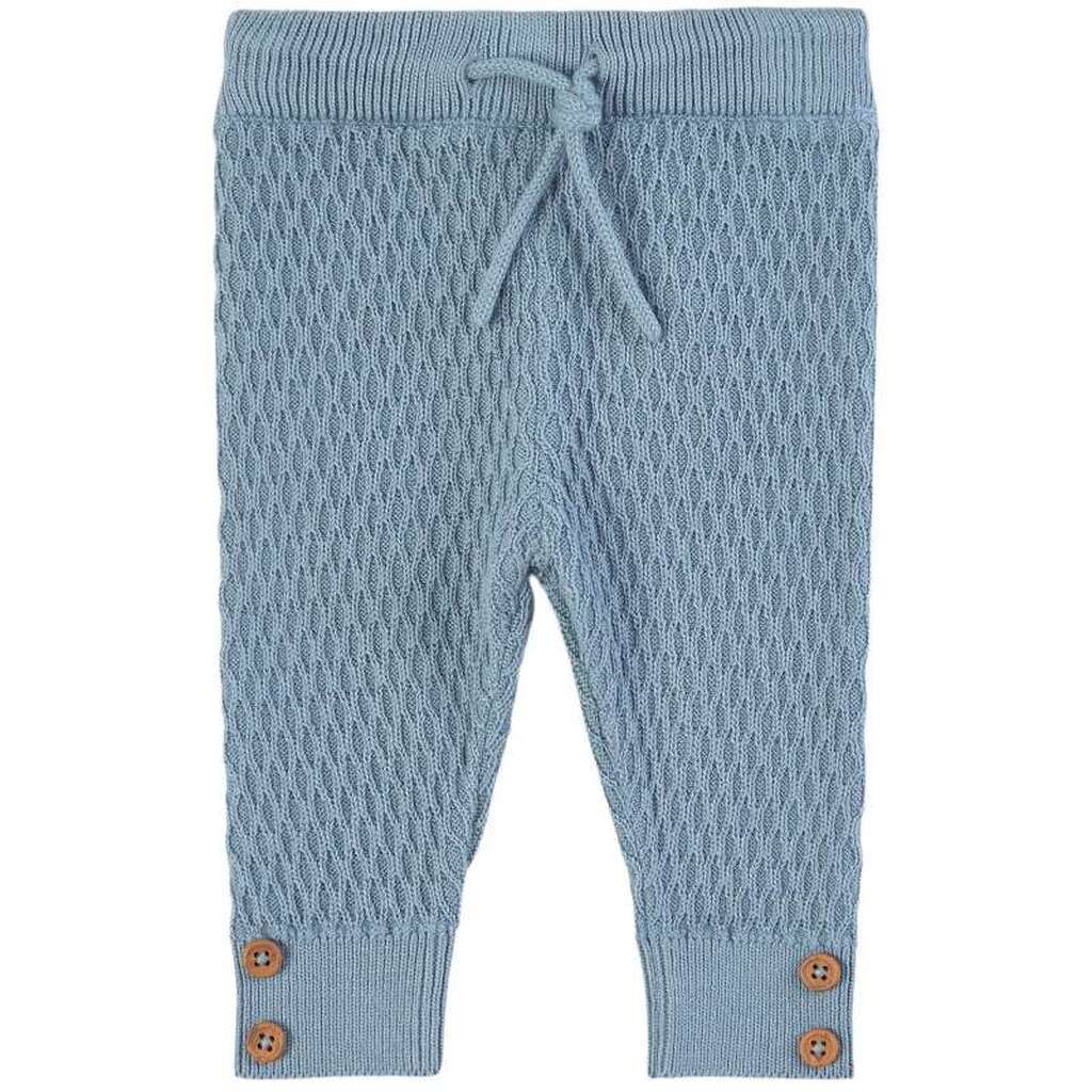 Fixoni - Baby Knit Bukser - Faded Denim - 74
