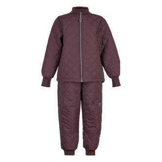 Mikk-Line - Duvet Termotøj m. Fleece - Huckleberry - 110