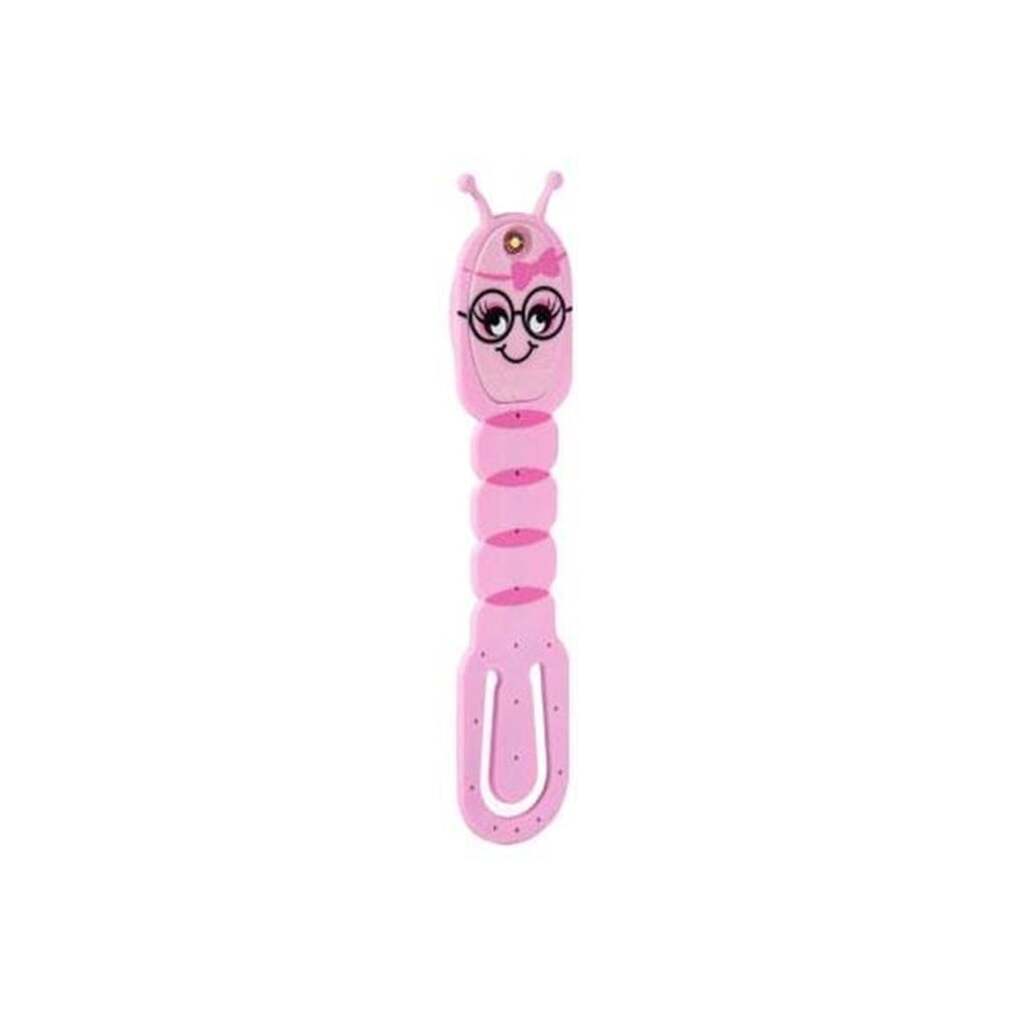 Mondikaarten Flexilight Reading Lamp Bookworm Pink