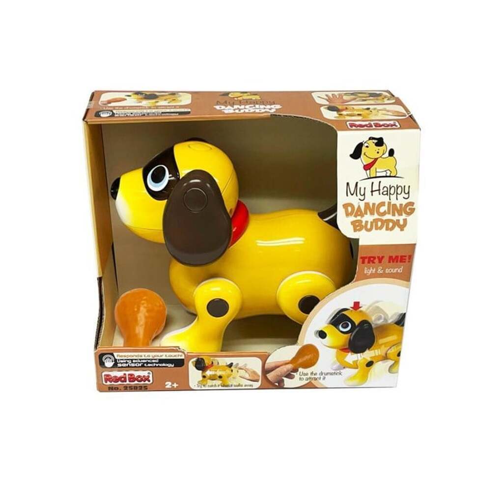 Red box Dancing puppy