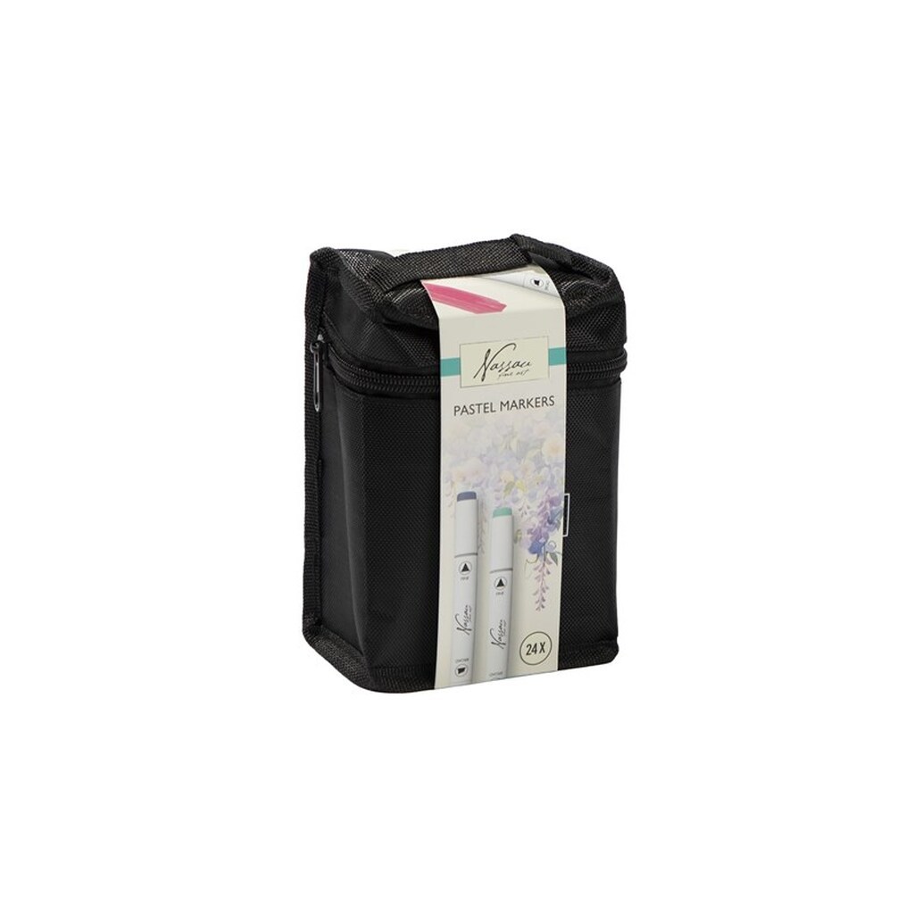 Nassau Pastel Round Dual Markers - 24 pcs