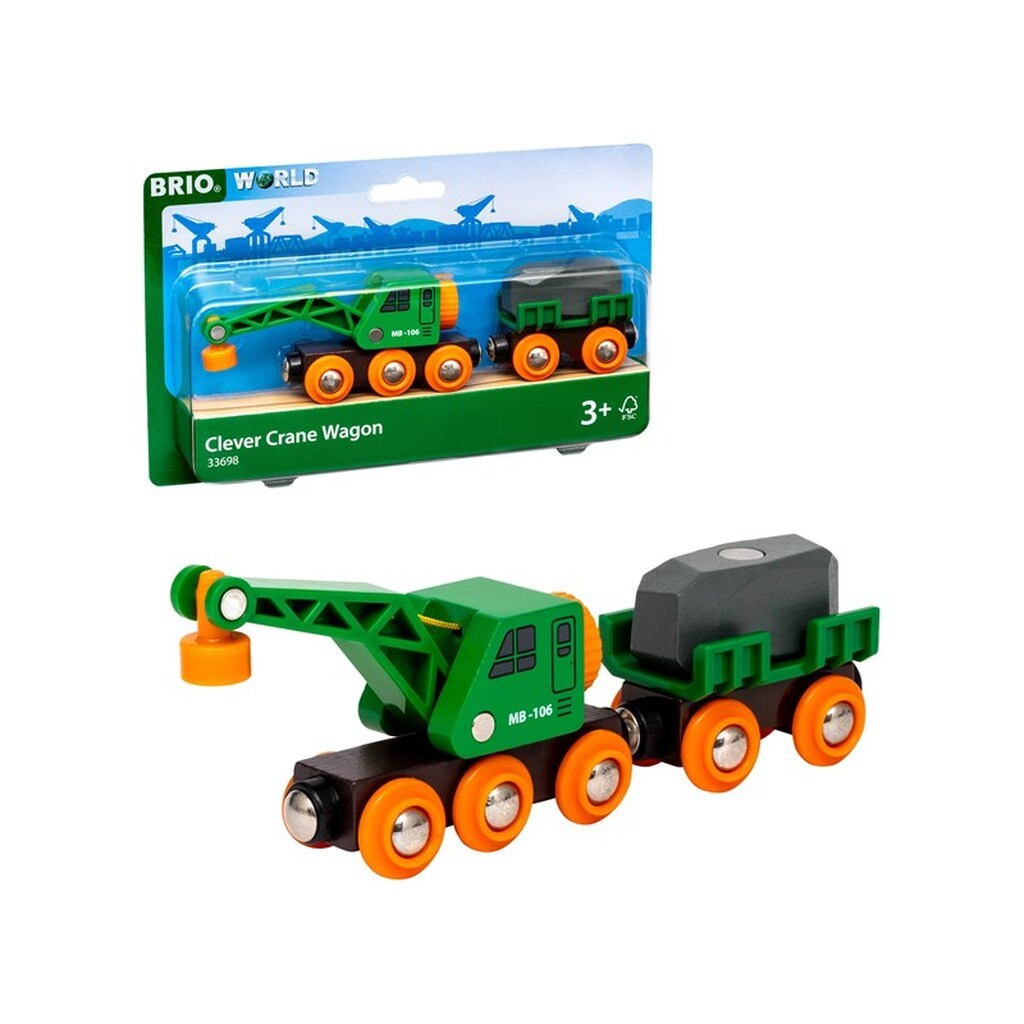 Brio 33698 Togvogn med kran