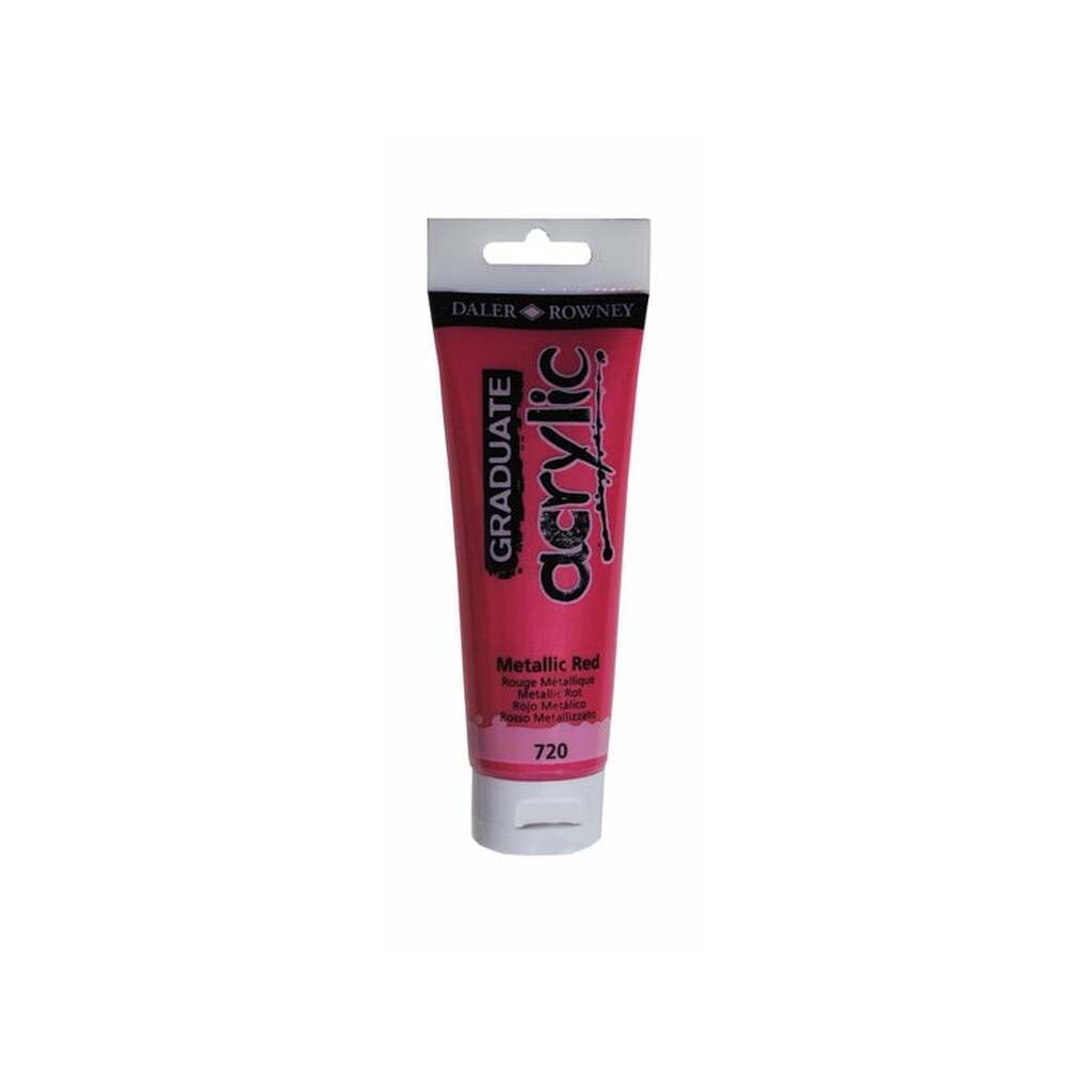Daler-Rowney Graduate Acrylic 120 ml Metallic Red