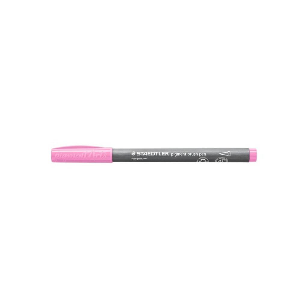 Staedtler BRUSH PIGMENT PEN, ÆSKE 10 STK, ROSE PINK