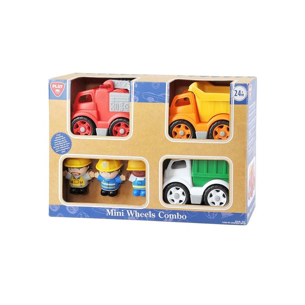 PLAY - Work Vehicles with Figures Playset 6pcs.