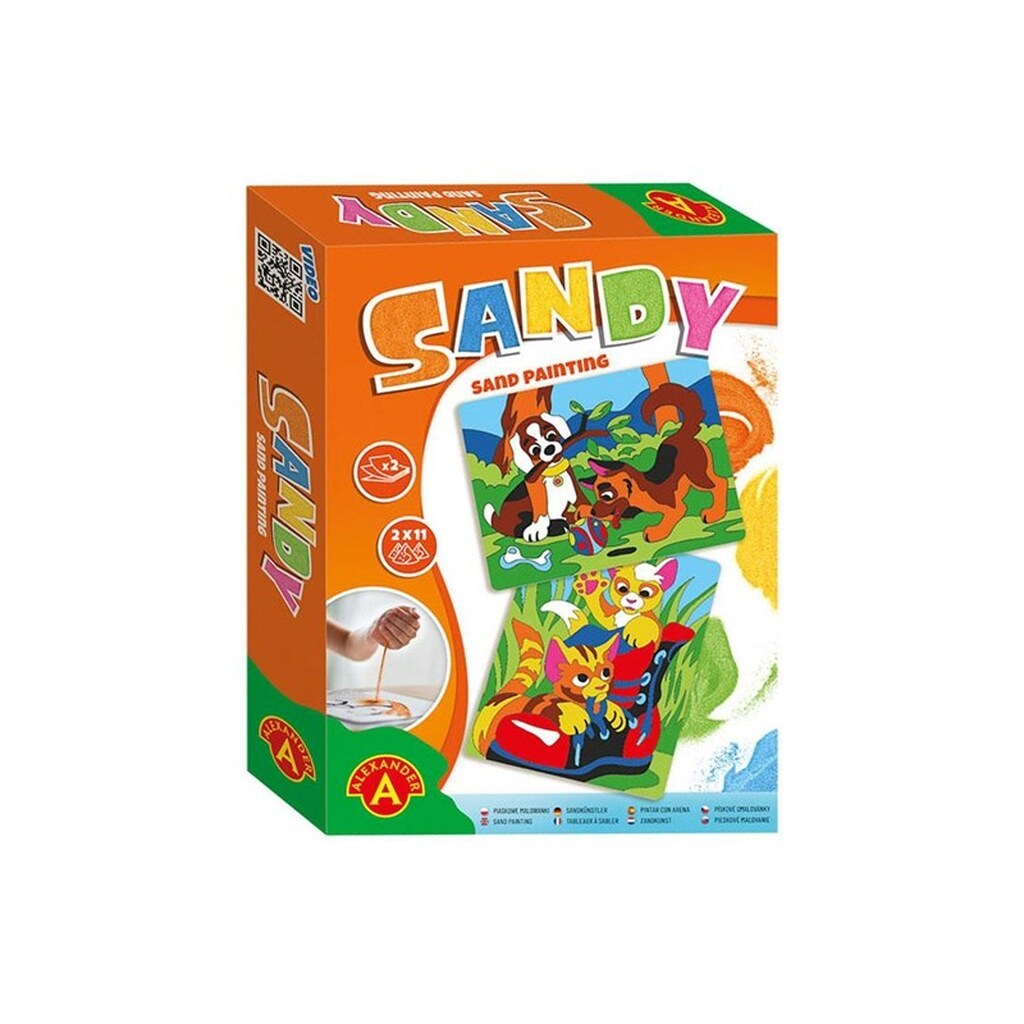 Alexander Toys Sand Art Crafts Dog + Cat