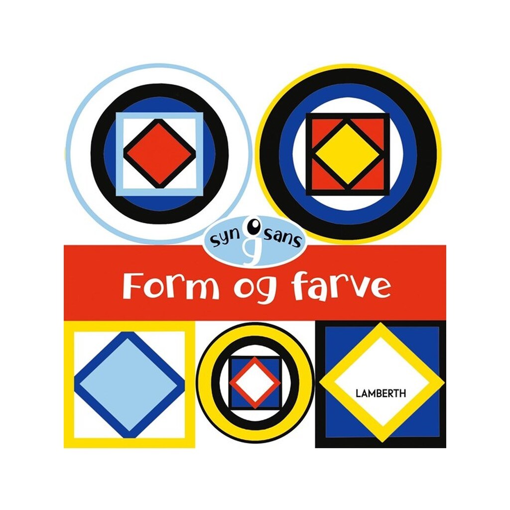 Form og farve - Børnebog - Papbog