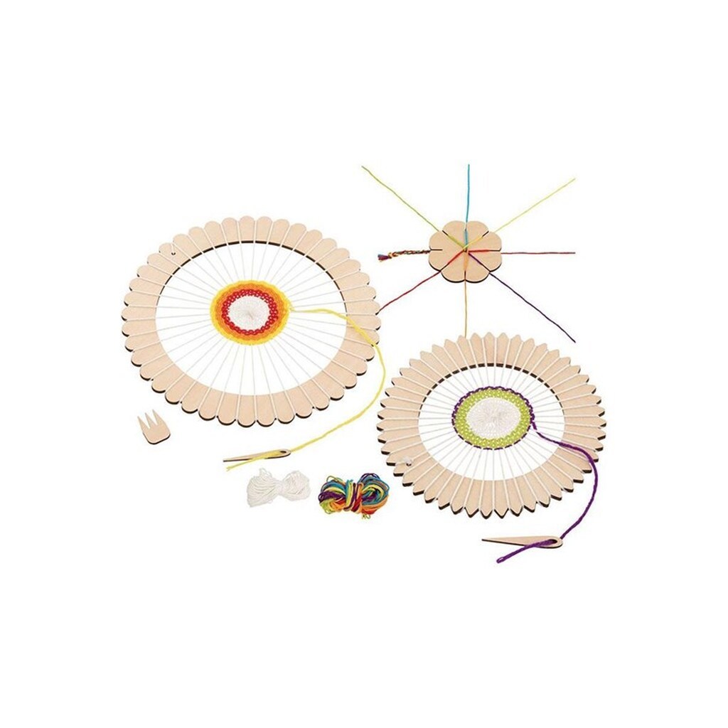 Goki Wooden Loom Round and Plait Boom Craft Set