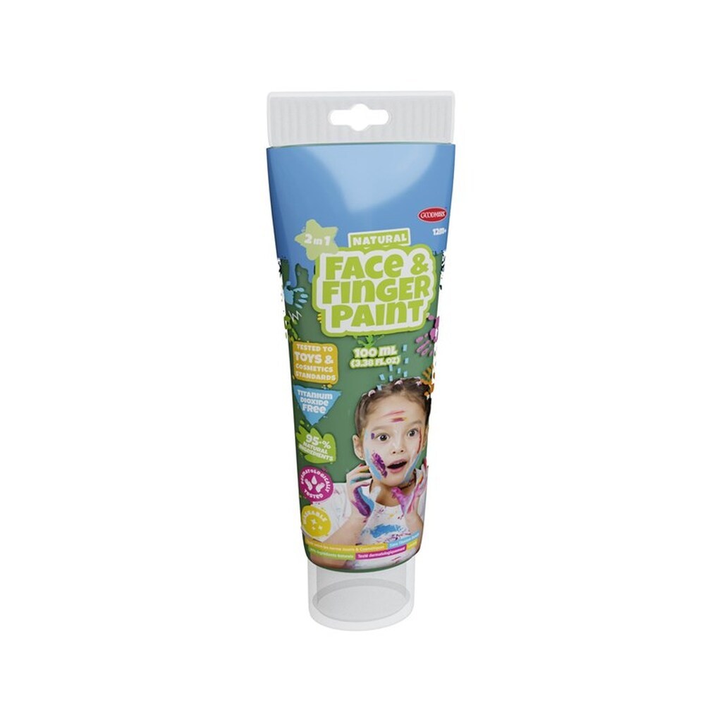 Boti Natural Face &amp; Fingerpaint Tube - Green 100ml