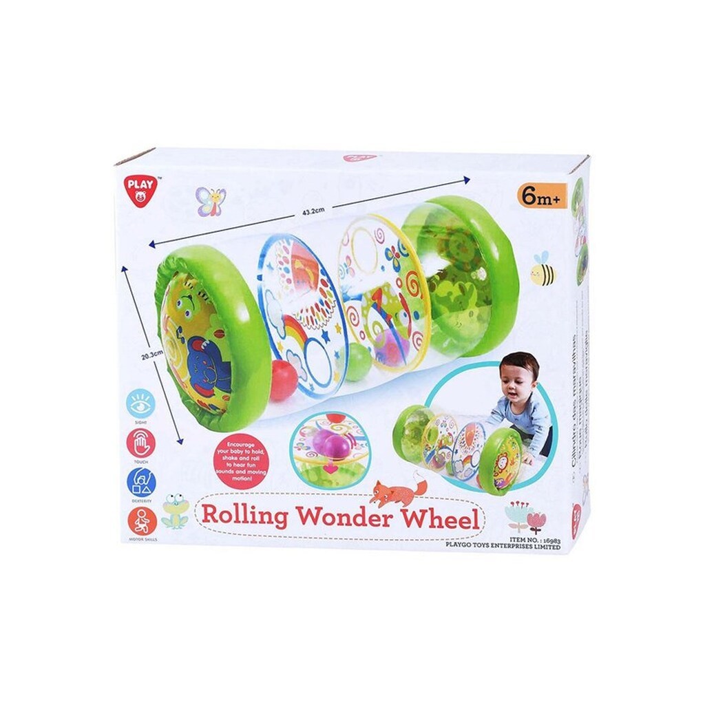 PLAY Rolling Wonder Wheel with Balls Inflatable 43cm