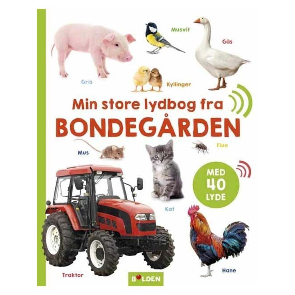 Min store lydbog fra bondegården - Børnebog - hardcover