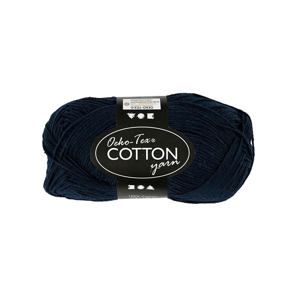 Creativ Company Cotton yarn Dark blue 50gr 170m