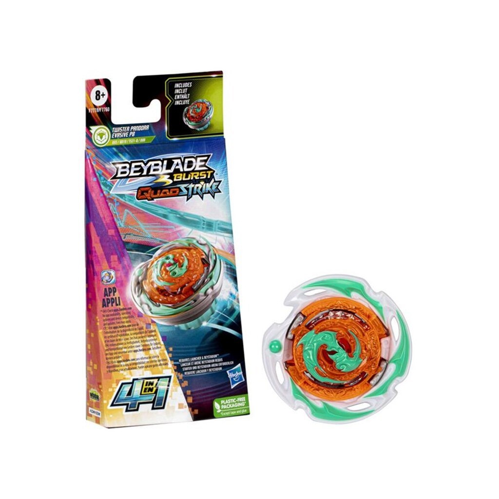 Beyblade Burst QuadStrike Twister Pandora Evasive P8 Spinning Top Single Pack