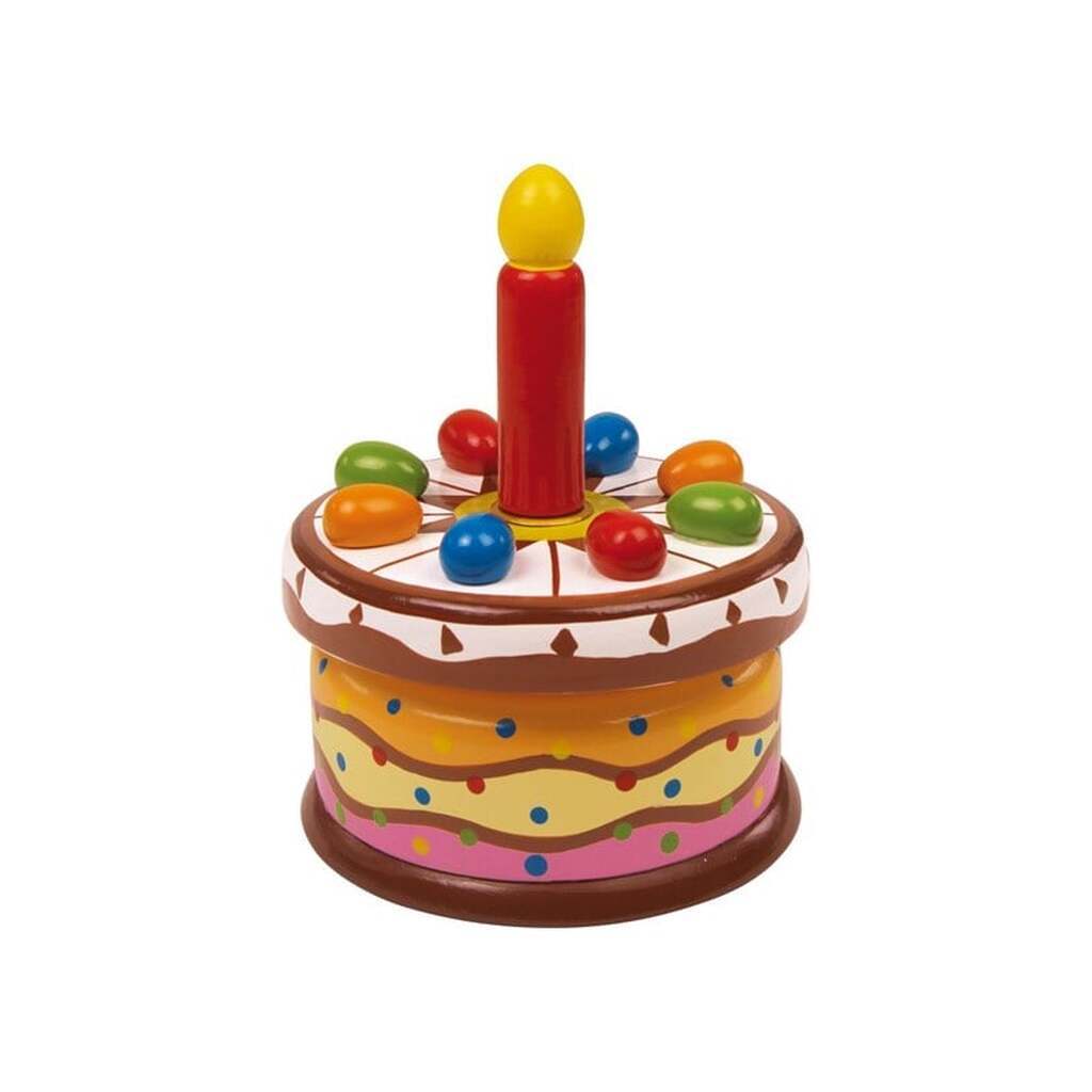 Small Foot - Wooden Music Box Birthday Cake