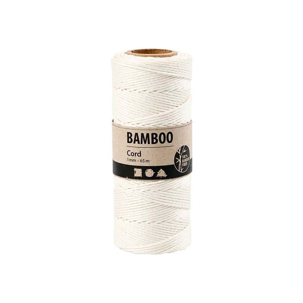 Creativ Company - Bamboo cord White 65m