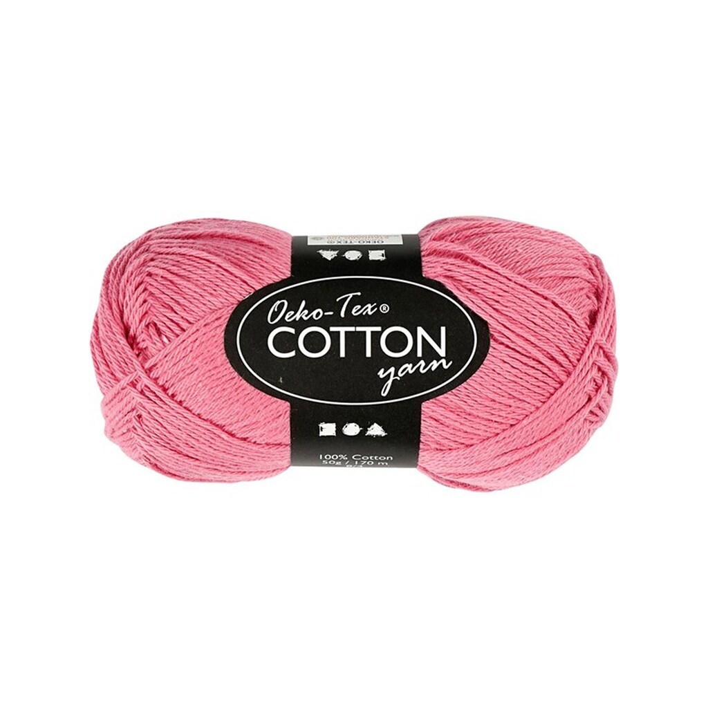 Creativ Company Cotton yarn Dark pink 50gr 170m
