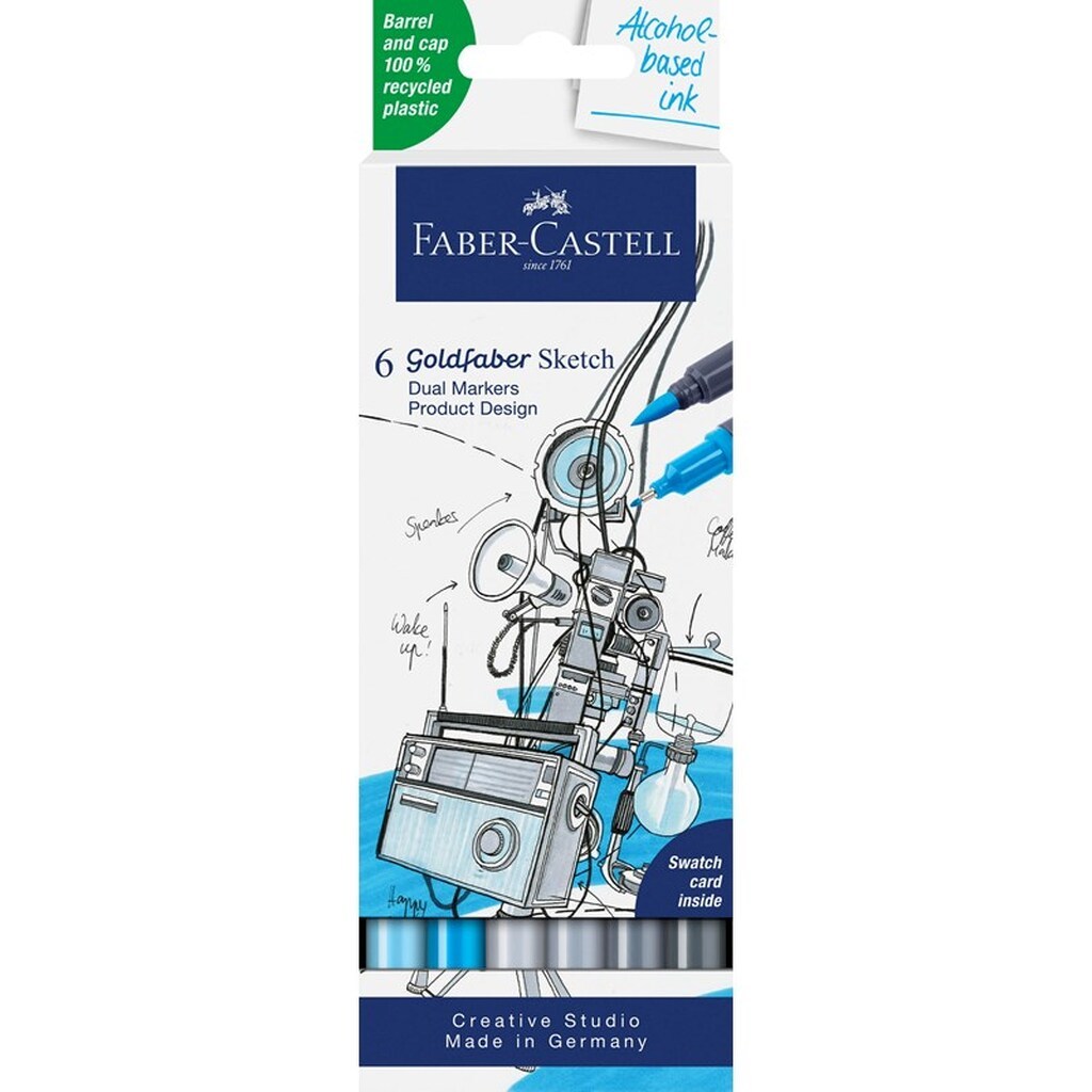 Faber-Castell Goldfaber Sketch marker Product Design  6 ass