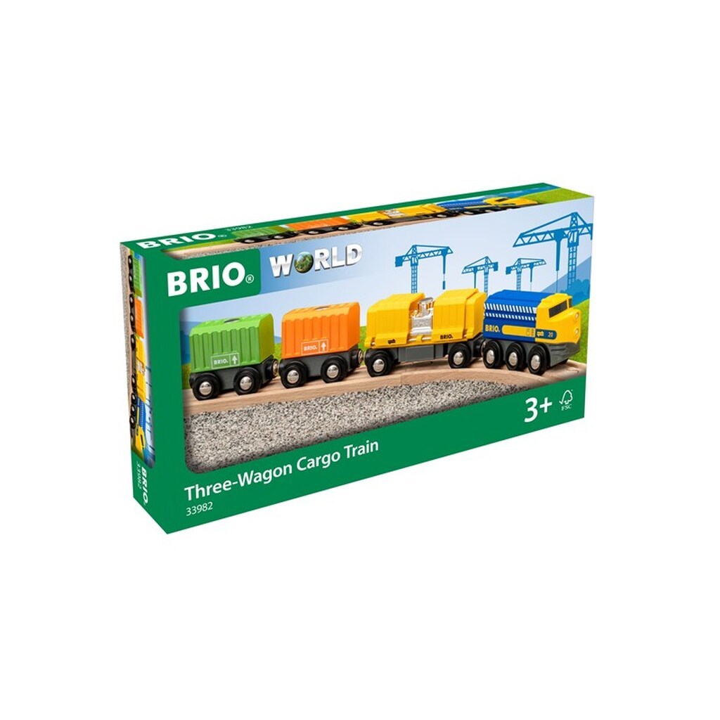 Brio 33982 Godstog med tre vogne