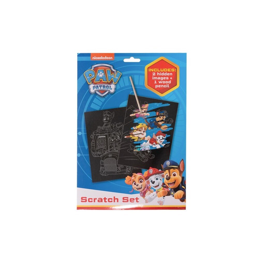 Euromic Scratch set w/wooden pencil paper envelope 19.5 x 28.5 cm