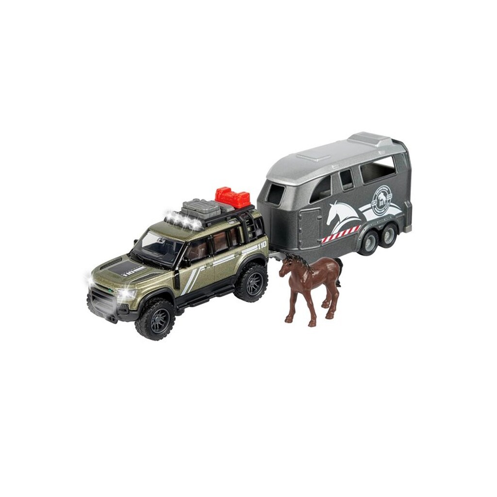 Majorette Grand Series - Land Rover med Hestetrailer