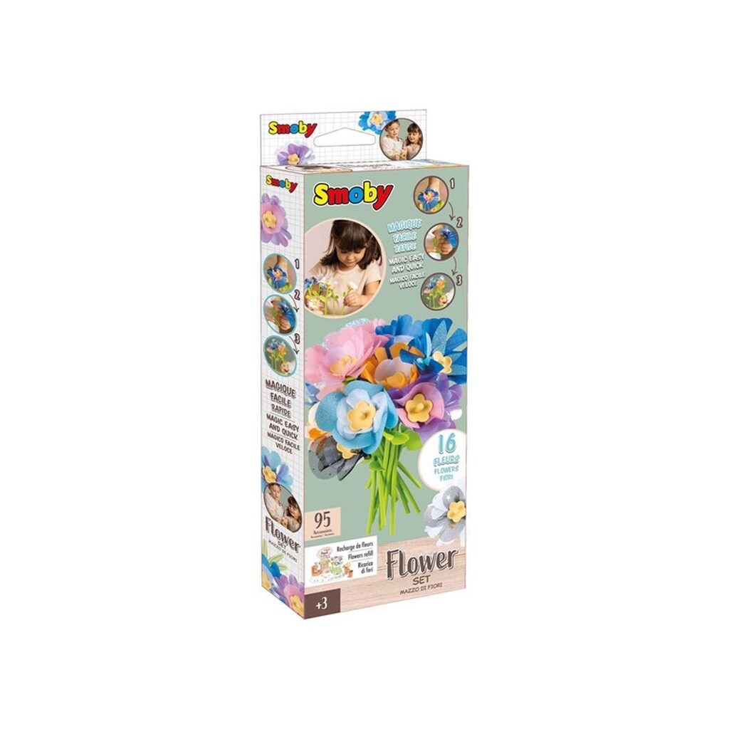 Smoby - Crea Flower Shop Refill 95pcs.