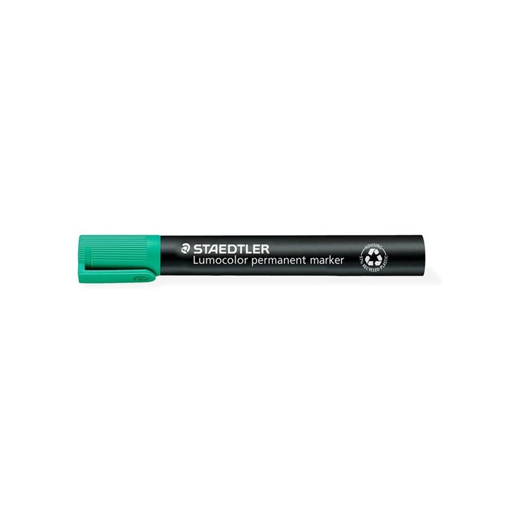 Staedtler LUMOCOLOR MARKER PERMANENT 2mm, 10 STK GRØN