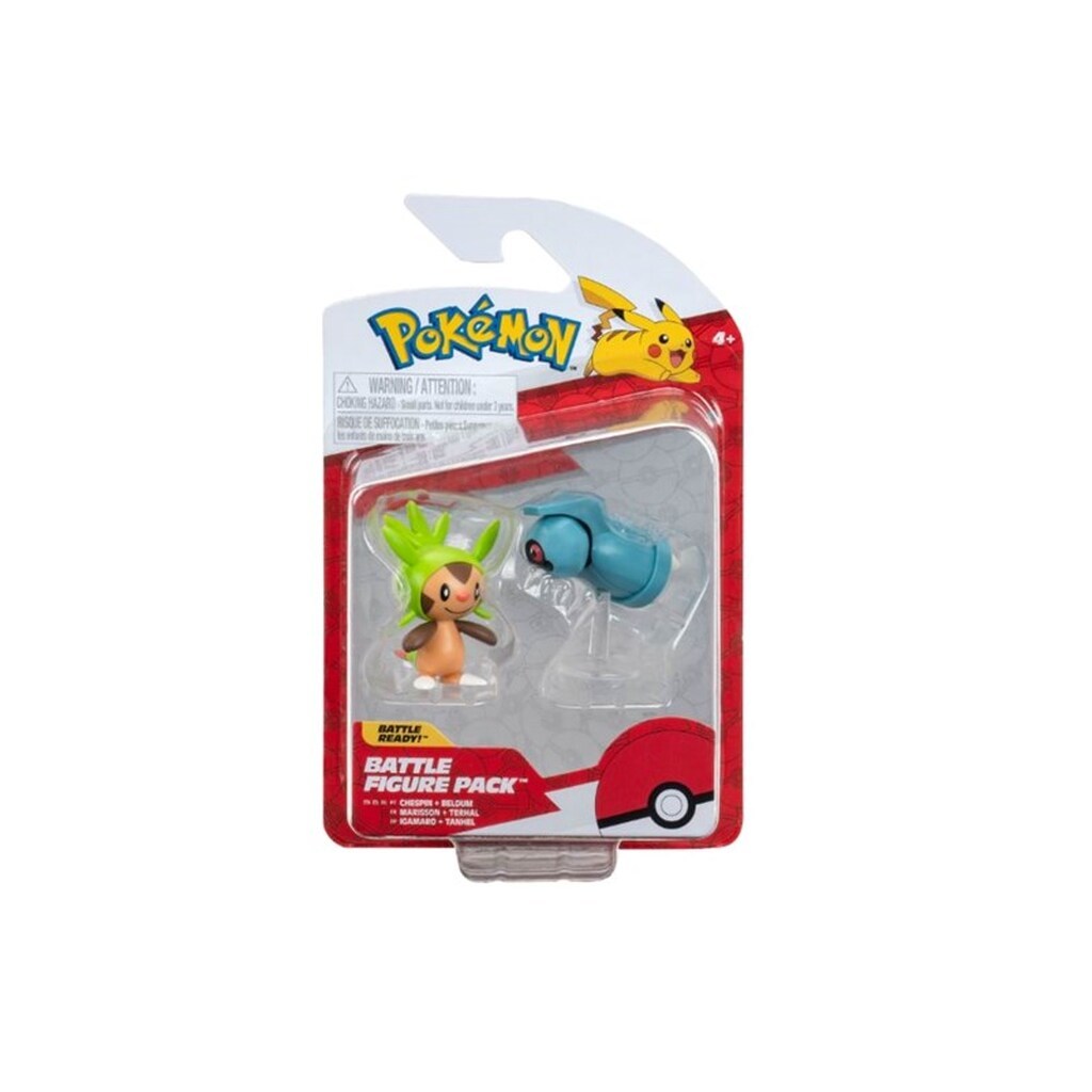 Pokemon Battle Figure Chespin and Beldum