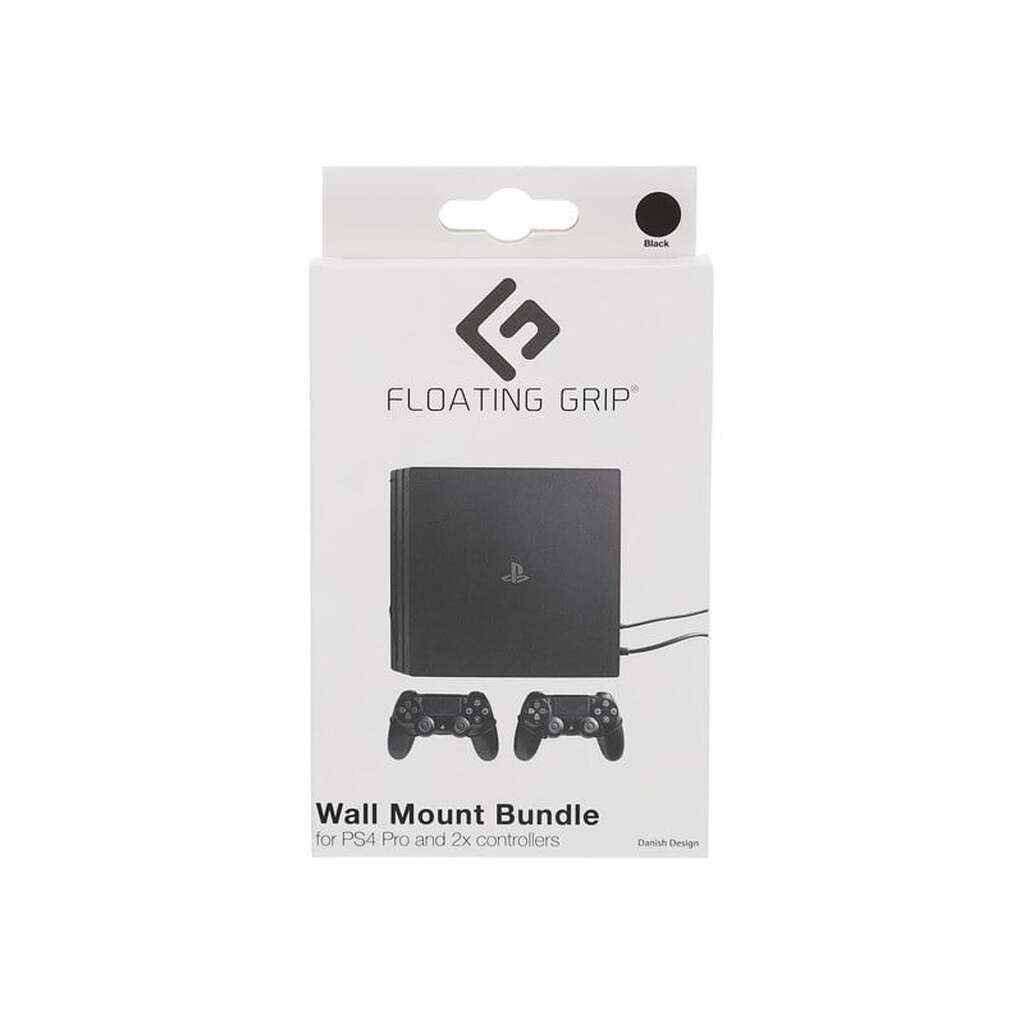 Floating Grip Playstation 4 Pro Wall Mounts Bundle - Black - Miscellaneous Tilbehør til spillekonsol - Sony PlayStation 4 Pro