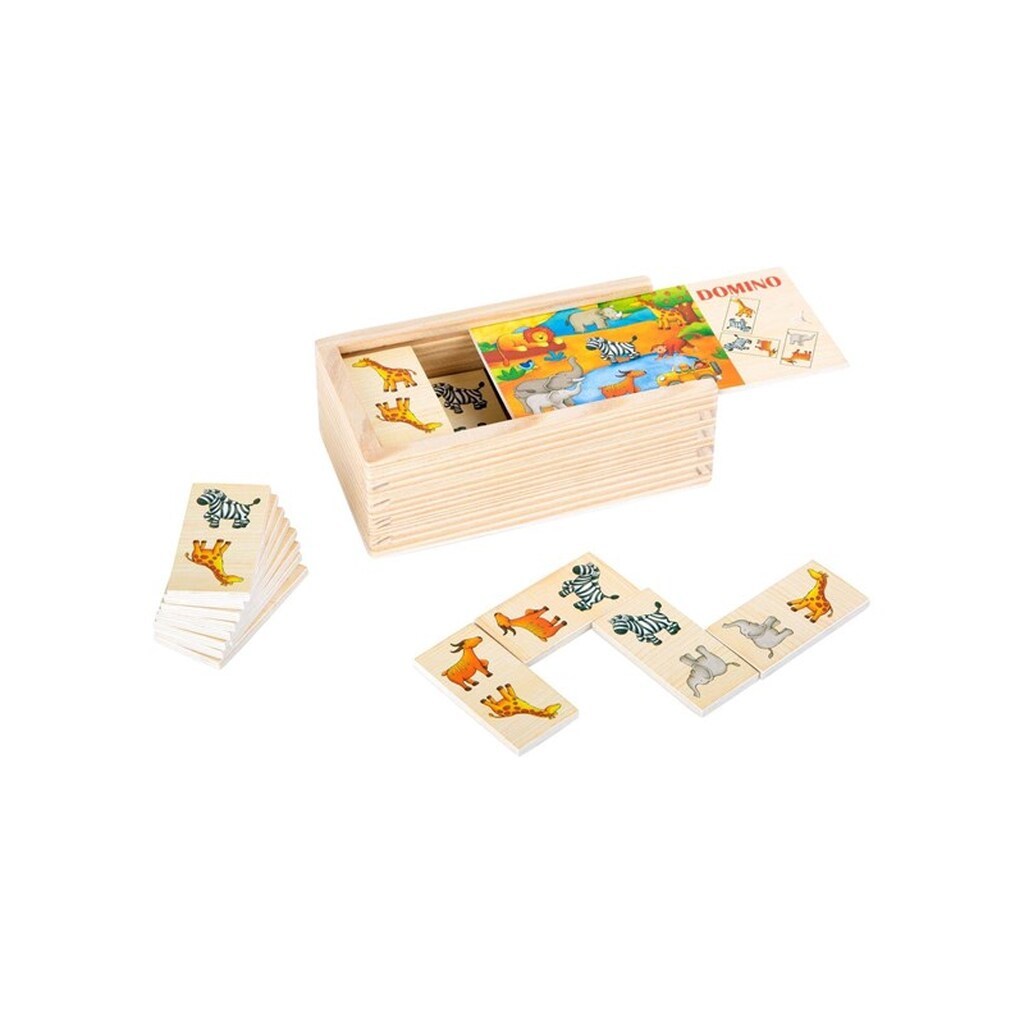 Small Foot - Wooden Domino Game Safari