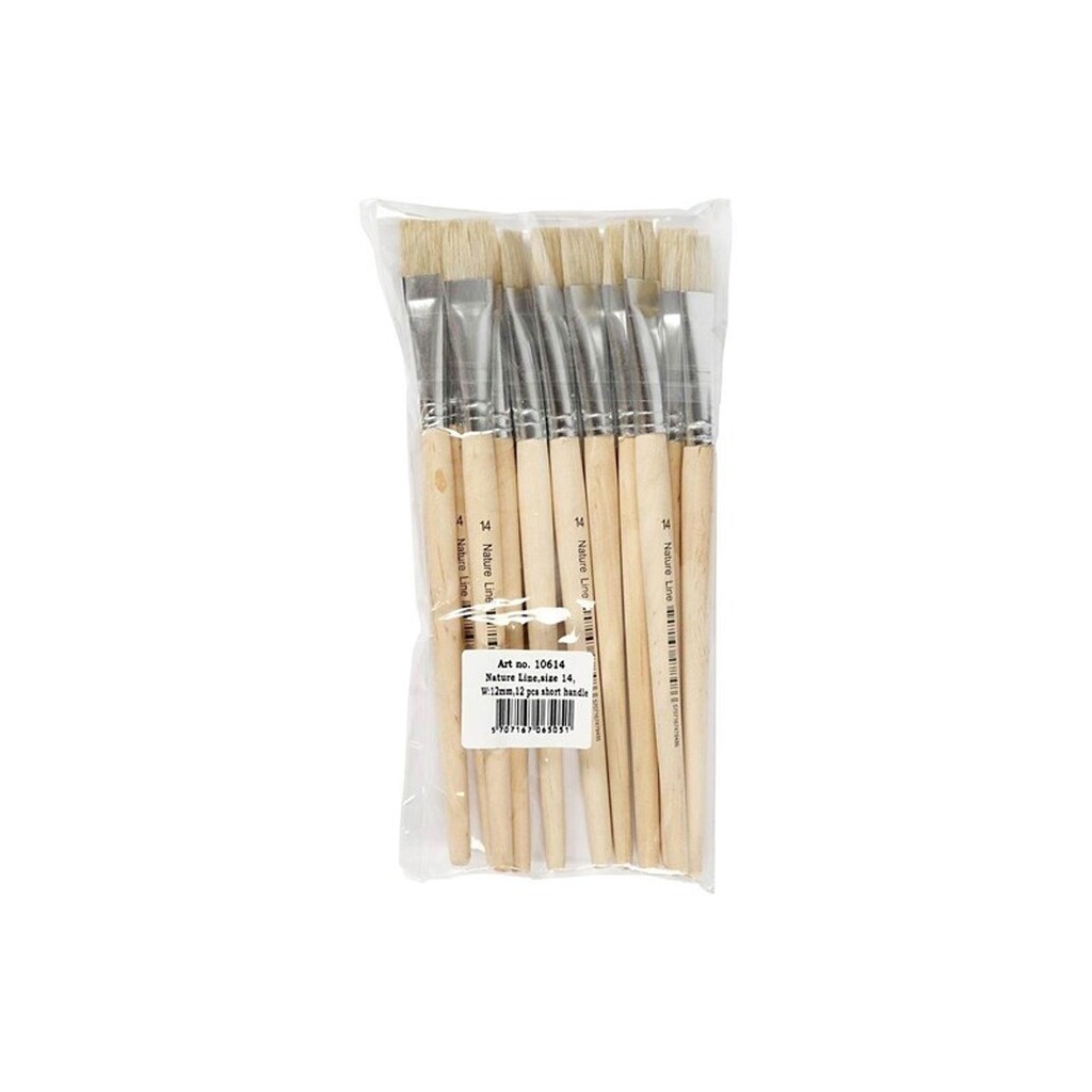 Creativ Company Wooden brushes - Nr. 14 Short handle 12st.