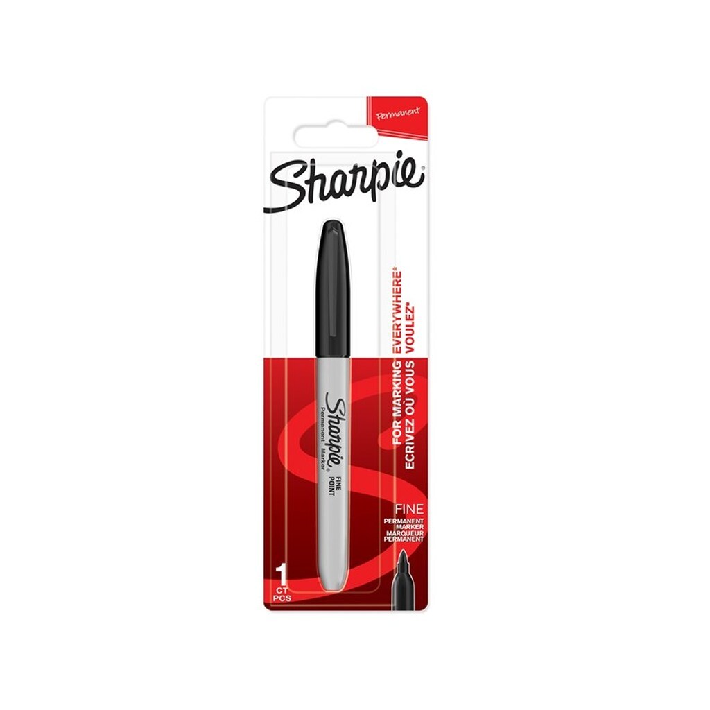Sharpie Permanent Marker | Fin spids | Sort | 1 styk