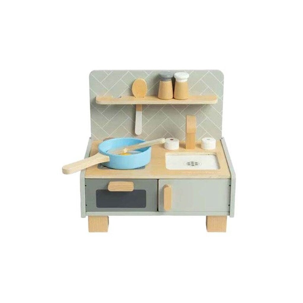 Bigjigs Wooden Table Top Kitchen 7 pcs.