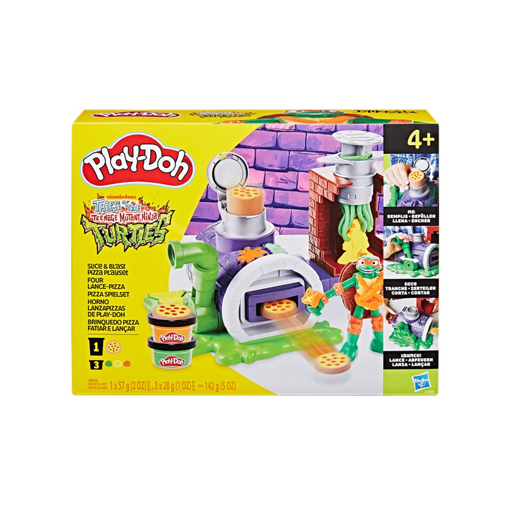 Play-Doh Teenage Mutant Ninja Turtles Slice &amp; Blast Pizza Playset