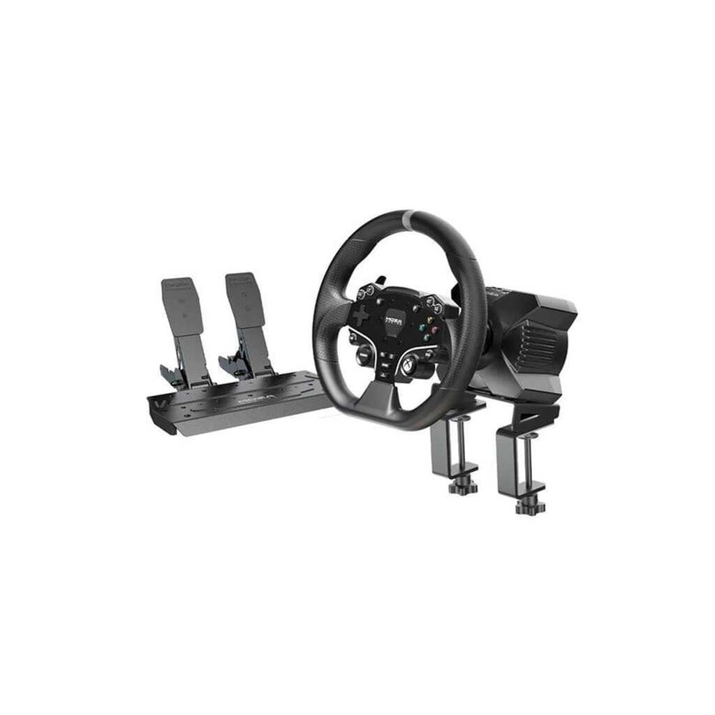 Moza Racing R3-Paket (R3-Bas + ES-Ratt + SR-P Lite Tvåpedalssystem + Bordsklämma) - Wired Steering wheel &amp; Pedal set - Microsoft Xbox One S