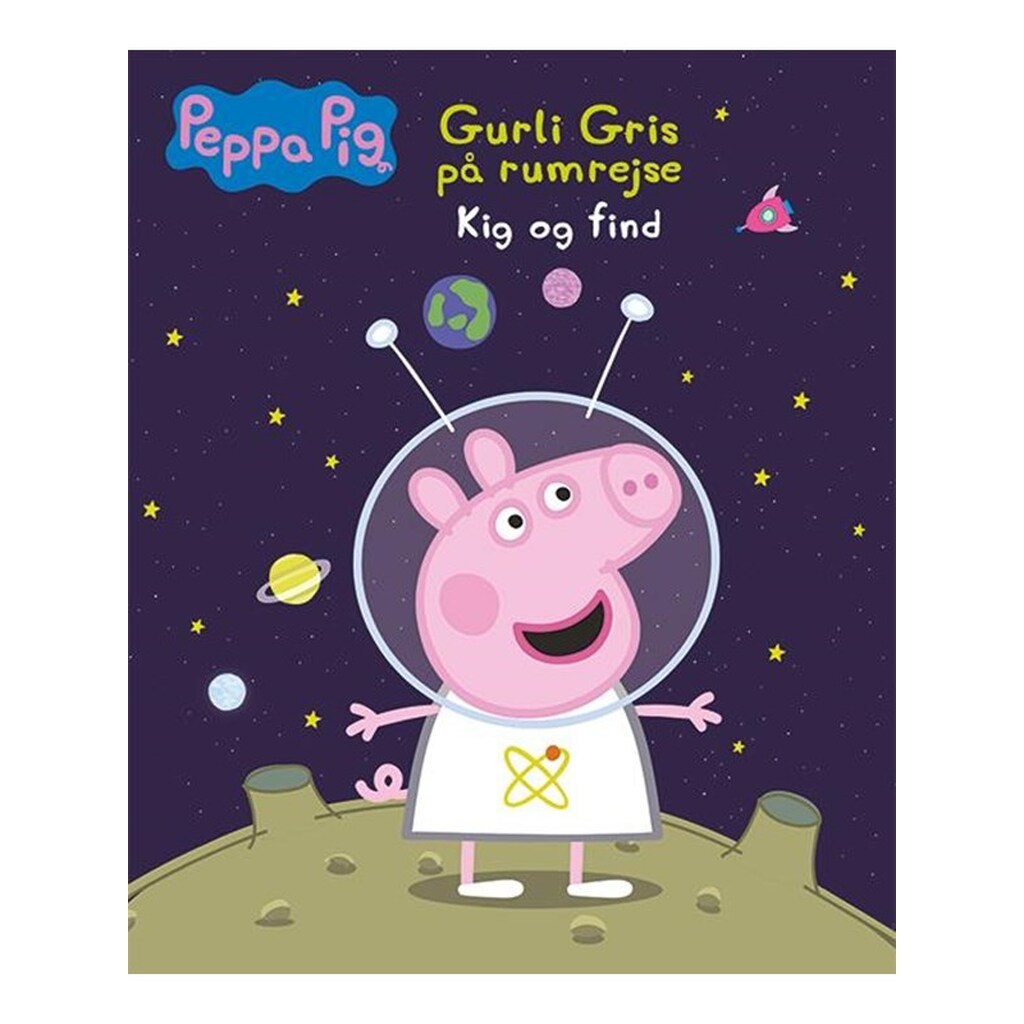 Peppa Pig - Gurli Gris på rumrejse - Kig og find - Børnebog - Papbog