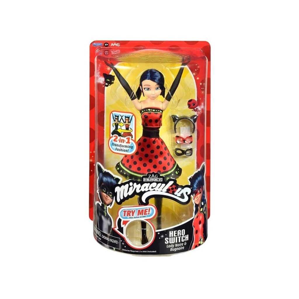 Miraculous Fashion Hero Switch Dukke 26 cm