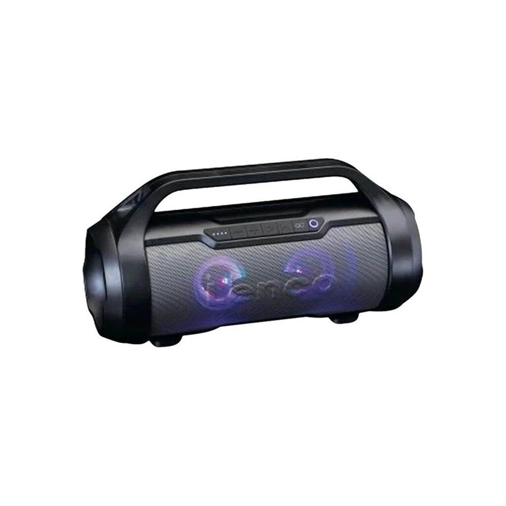 Lenco SPR-070BK - Splashproof Bluetooth® speaker met FM radio USB SD and Party Lights