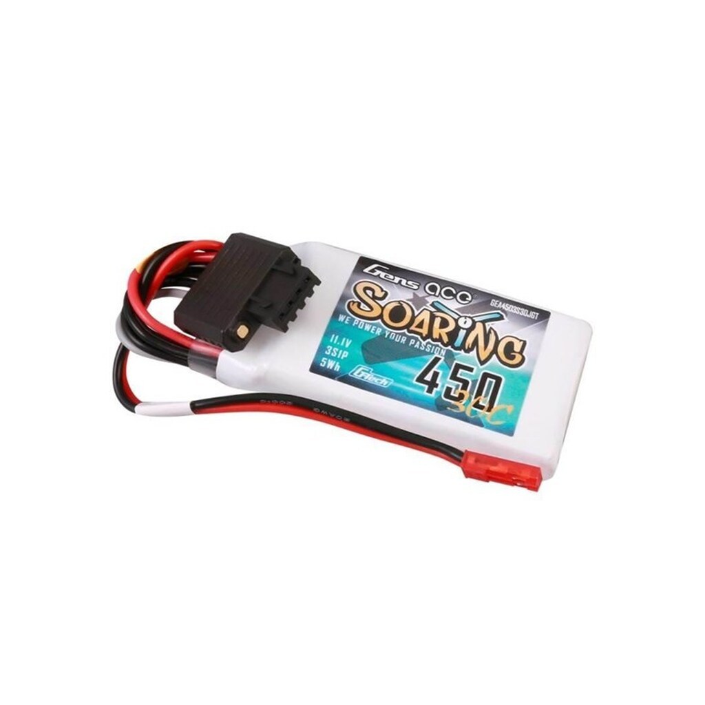 Gens ace &amp;Tattu G-Tech Soaring 450mAh 11.1V 30C 3S1P Lipo Battery