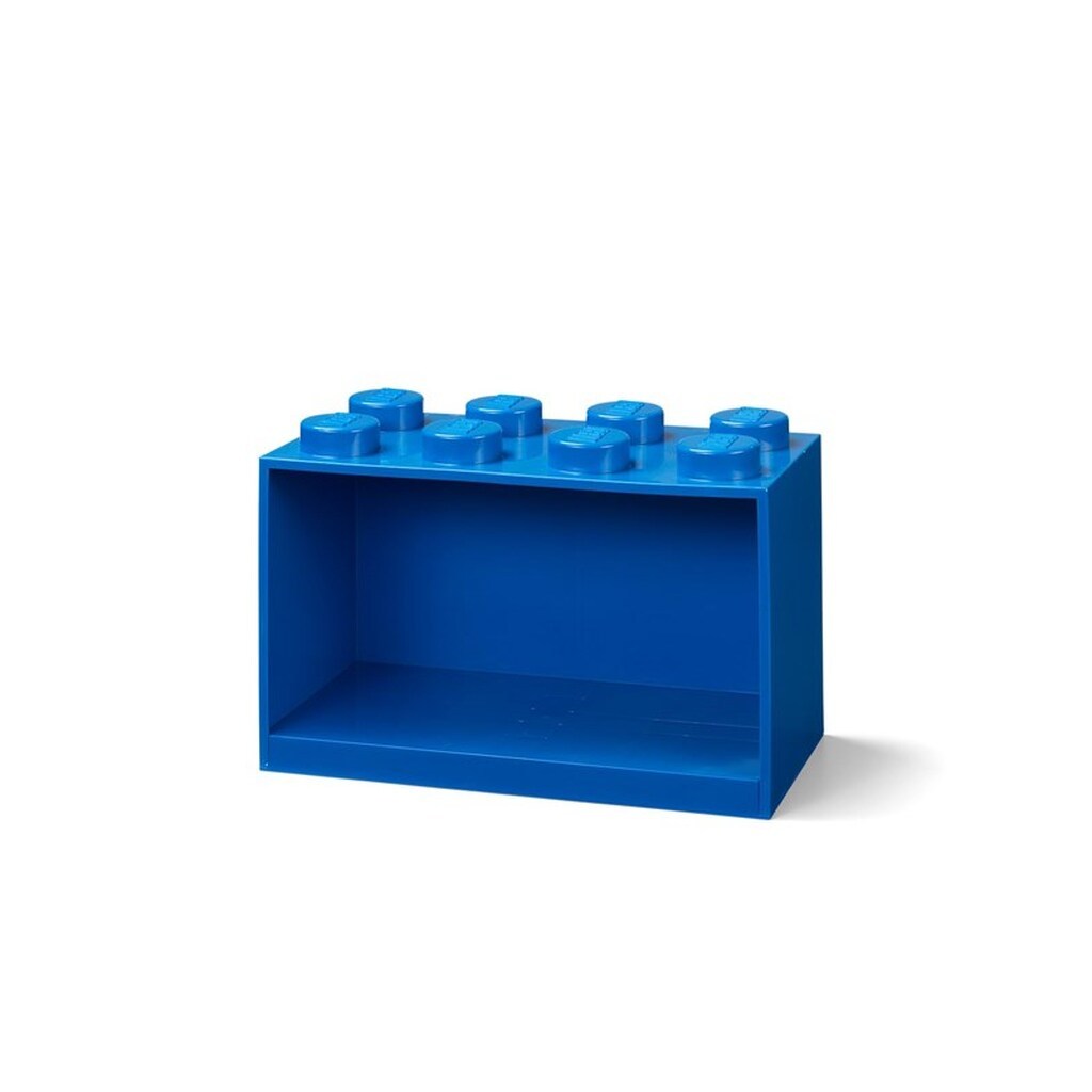 LEGO BRICK SHELF 8 KNOBS - BLUE