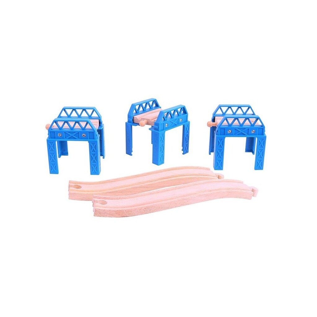Bigjigs Wooden Rail - Bridge Parts 3 pcs.