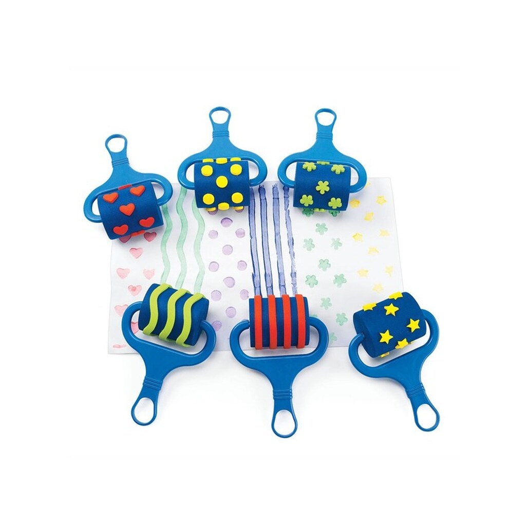 Colorations - Paint Rollers with Pattern Set of 6